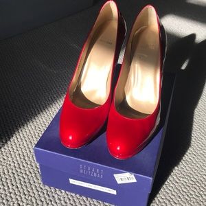 Stuart Weitzman Platswoon Red Quasar Heel